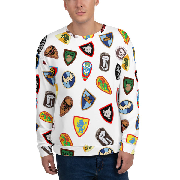 Vintage Shield Pattern Unisex Sweatshirt