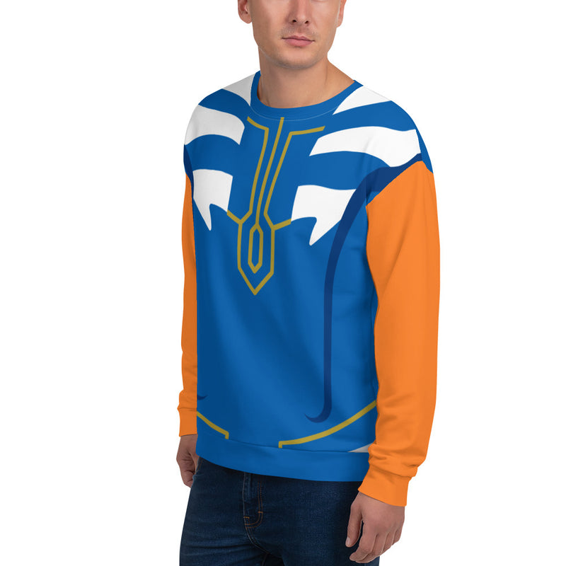 Blue Stripe Orange Rebel Unisex Sweatshirt