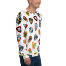 Unisex-Sweatshirt mit Vintage-Schildmuster