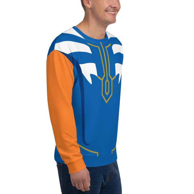 Blue Stripe Orange Rebel Unisex Sweatshirt