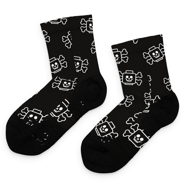 Black Skeleton Ankle Socks