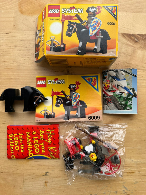 Lego 6009 Black Knights Castle Vintage Open Box Sealed Bag