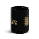 The Golden Brick Black Glossy Mug