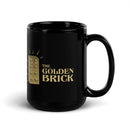 The Golden Brick Black Glossy Mug