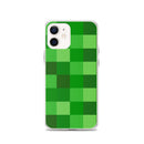 Grüne Bausteine ​​Miner Creep Muster All Over Print Klare Hülle für iPhone®