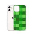Grüne Bausteine ​​Miner Creep Muster All Over Print Klare Hülle für iPhone®