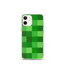 Grüne Bausteine ​​Miner Creep Muster All Over Print Klare Hülle für iPhone®