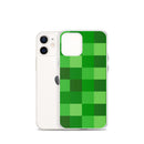 Grüne Bausteine ​​Miner Creep Muster All Over Print Klare Hülle für iPhone®