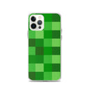 Grüne Bausteine ​​Miner Creep Muster All Over Print Klare Hülle für iPhone®