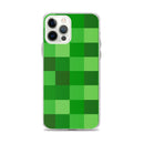 Grüne Bausteine ​​Miner Creep Muster All Over Print Klare Hülle für iPhone®