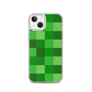 Grüne Bausteine ​​Miner Creep Muster All Over Print Klare Hülle für iPhone®