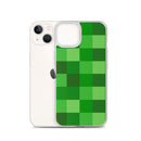 Grüne Bausteine ​​Miner Creep Muster All Over Print Klare Hülle für iPhone®