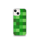 Grüne Bausteine ​​Miner Creep Muster All Over Print Klare Hülle für iPhone®