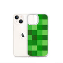 Grüne Bausteine ​​Miner Creep Muster All Over Print Klare Hülle für iPhone®