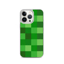 Grüne Bausteine ​​Miner Creep Muster All Over Print Klare Hülle für iPhone®
