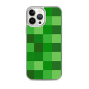 Grüne Bausteine ​​Miner Creep Muster All Over Print Klare Hülle für iPhone®