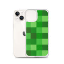 Grüne Bausteine ​​Miner Creep Muster All Over Print Klare Hülle für iPhone®