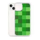 Grüne Bausteine ​​Miner Creep Muster All Over Print Klare Hülle für iPhone®