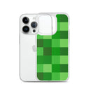 Grüne Bausteine ​​Miner Creep Muster All Over Print Klare Hülle für iPhone®
