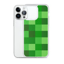 Grüne Bausteine ​​Miner Creep Muster All Over Print Klare Hülle für iPhone®