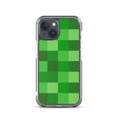 Grüne Bausteine ​​Miner Creep Muster All Over Print Klare Hülle für iPhone®