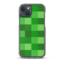 Grüne Bausteine ​​Miner Creep Muster All Over Print Klare Hülle für iPhone®