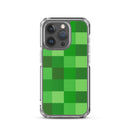 Grüne Bausteine ​​Miner Creep Muster All Over Print Klare Hülle für iPhone®