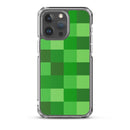 Grüne Bausteine ​​Miner Creep Muster All Over Print Klare Hülle für iPhone®