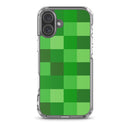 Grüne Bausteine ​​Miner Creep Muster All Over Print Klare Hülle für iPhone®