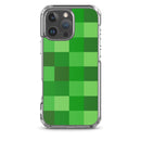 Grüne Bausteine ​​Miner Creep Muster All Over Print Klare Hülle für iPhone®