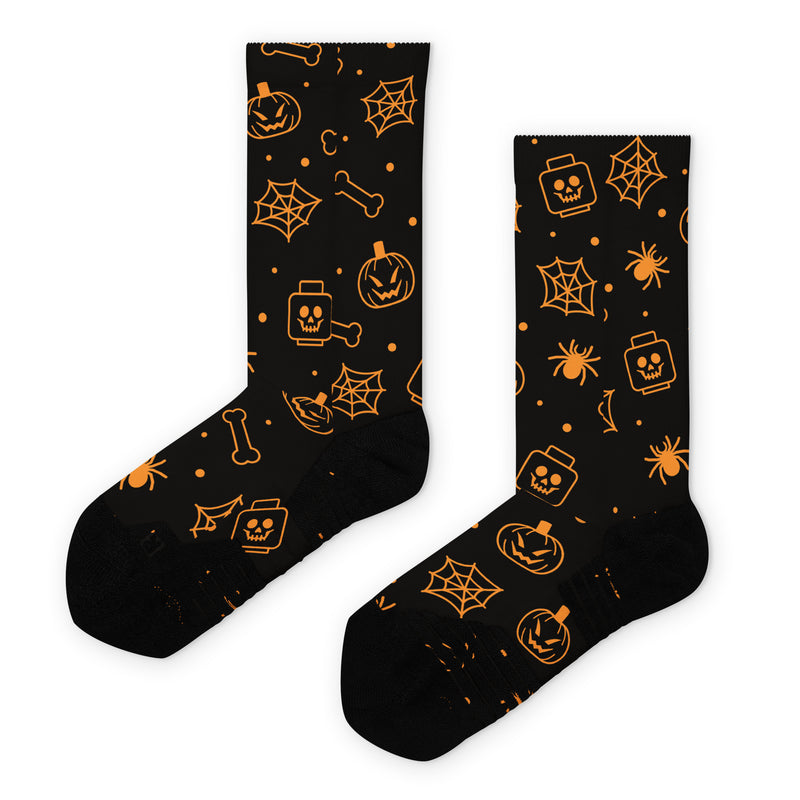 Halloween Ghost Spider Skeletons Crew Socks