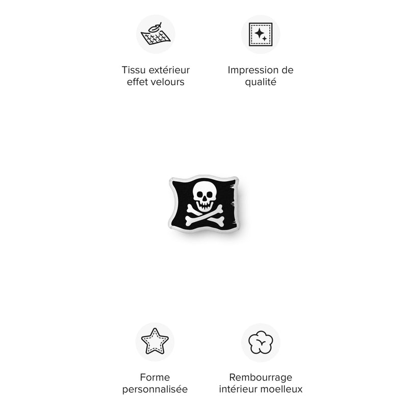 Jolly Rogers Skelett Pirat Crossbones Flagge Custom-geformte Kissen
