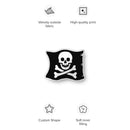 Jolly Rogers Skelett Pirat Crossbones Flagge Custom-geformte Kissen