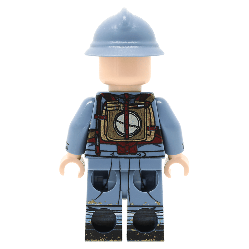 United Bricks Military Building Minifigure WW1 French Soldier Mid-Late War