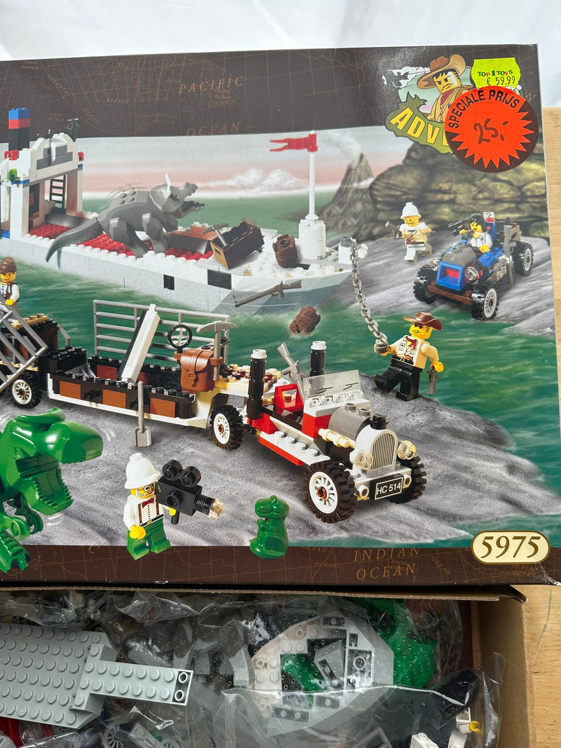 Lego 5975 Adventurers Dino Island T-Rex Transport Open Box Sealed Bags