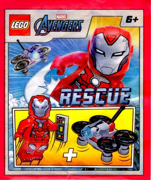 LEGO Marvel Avengers Iron Rescue Minifigure (Pepper Potts) Drone Paper Bag 242217