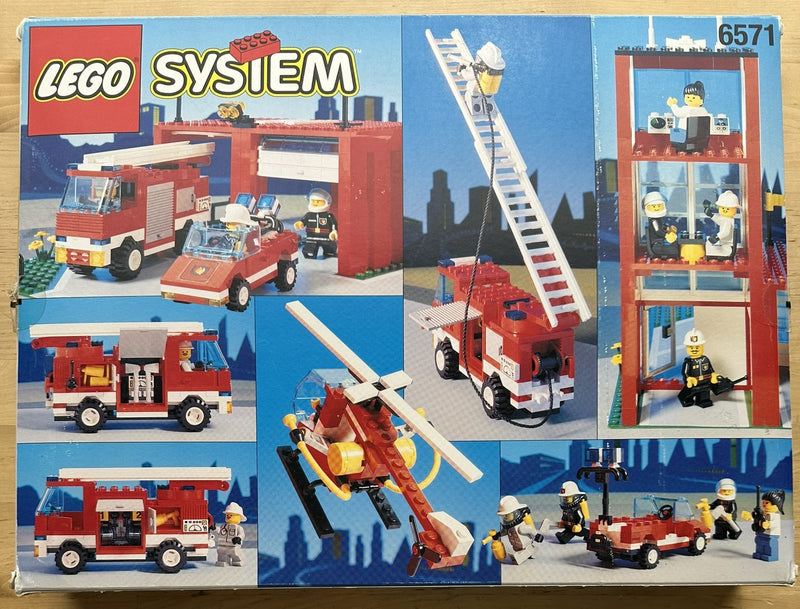 Lego 6571 Flame Fighters City Classic Town EMPTY BOX ONLY Vintage