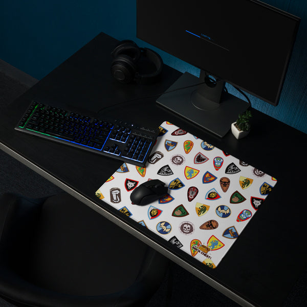 Vintage Shield Gaming Mouse Pad Building Mat