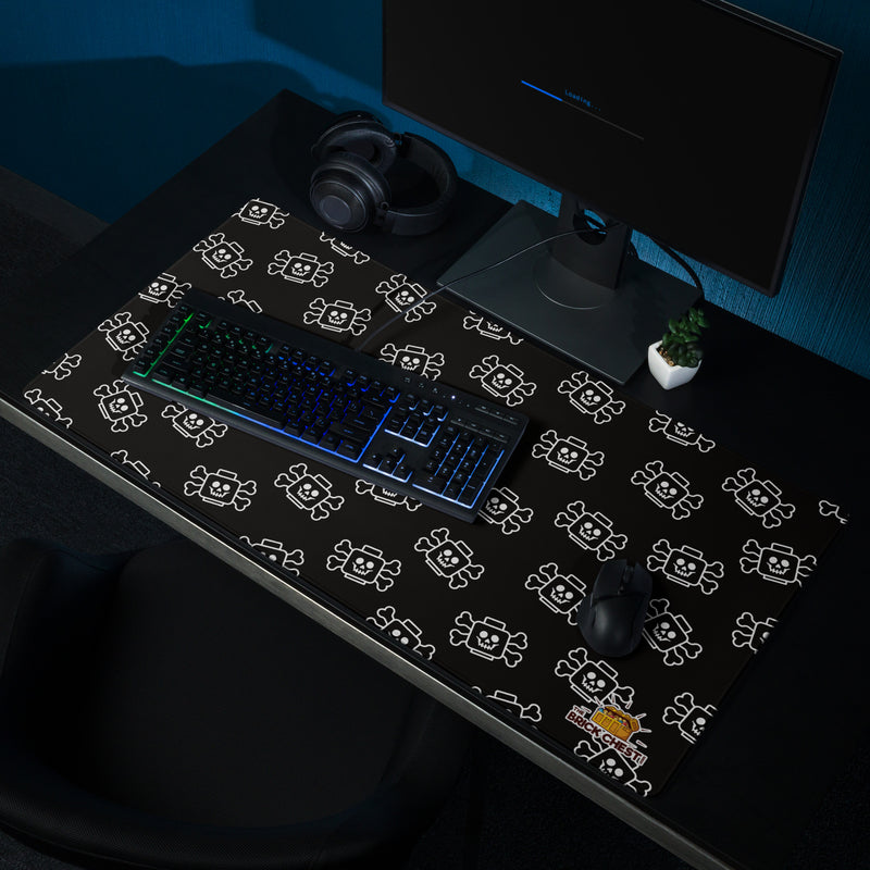 Black Skeleton Gaming Mouse Pad Building Mat