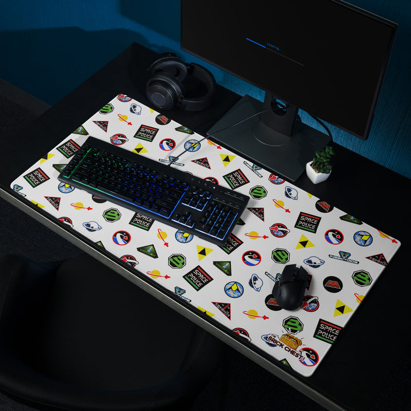 Vintage Space Logo Gaming Mouse Pad Building Mat