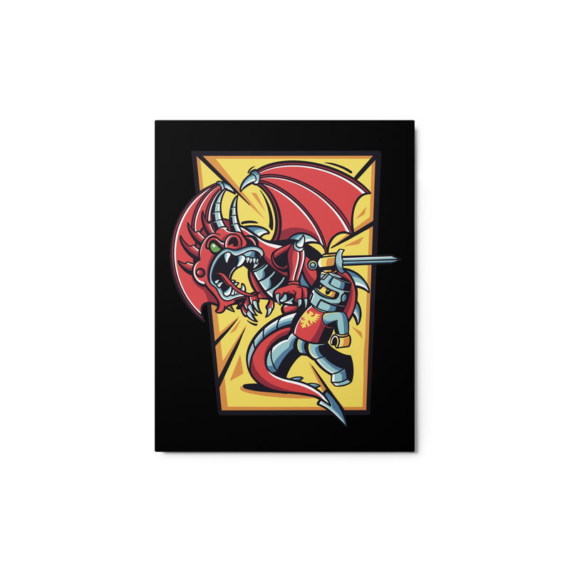 Bricks And Dragons v2 Minifigure Metal prints