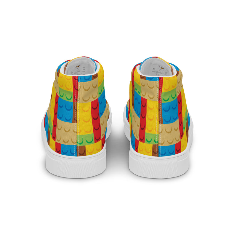 Bricks Men’s High Top Canvas Shoes