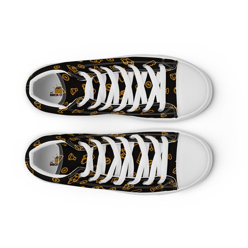 Treasure Men’s High Top Canvas Shoes