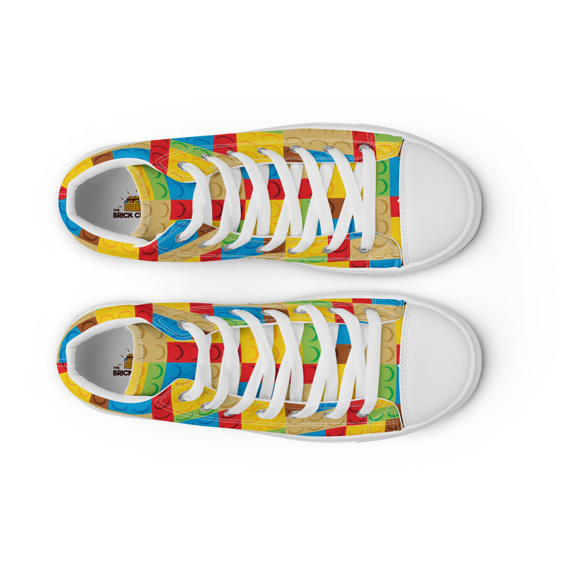 Bricks Men’s High Top Canvas Shoes