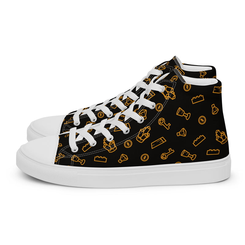 Treasure Men’s High Top Canvas Shoes