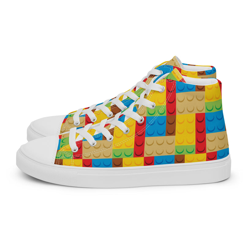 Bricks Men’s High Top Canvas Shoes