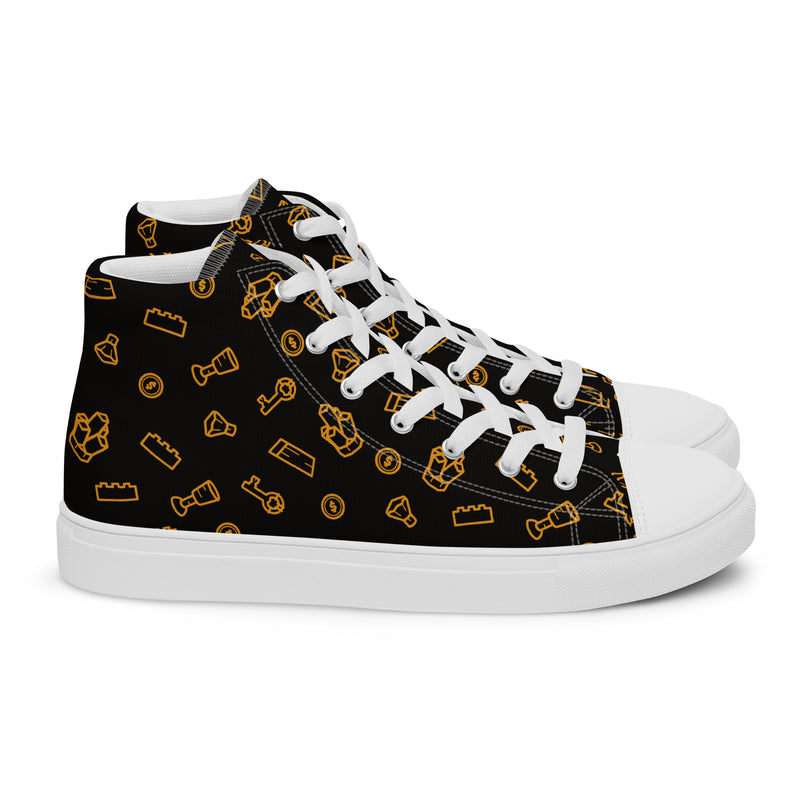 Treasure Men’s High Top Canvas Shoes