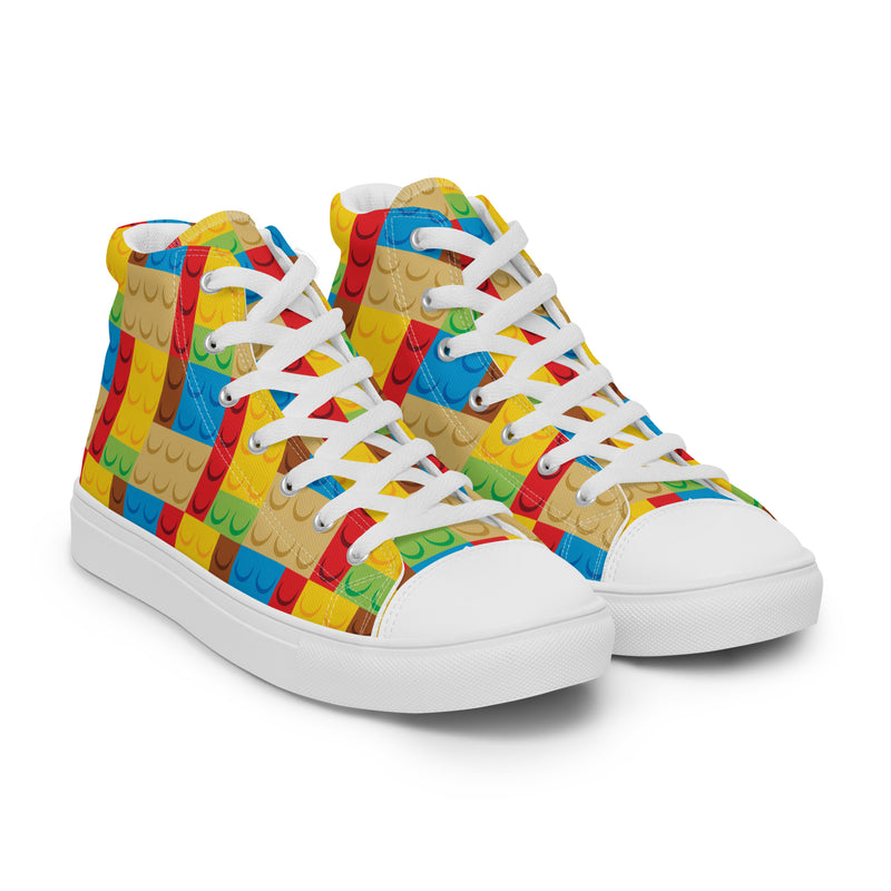 Bricks Men’s High Top Canvas Shoes