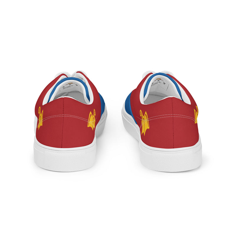 Vintage Castle Dragon 2 Shield Men’s Lace-Up Canvas Shoes