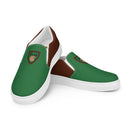 Vintage Castle Antlers Shield Men’s Slip On Canvas Shoes